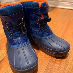 Wonder Nation Kids Blue and Orange 3M Insulated Winter Boots